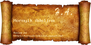 Hornyik Adelina névjegykártya